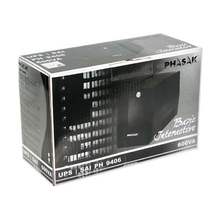 Phasak Basic Interactive 600VA 360W Negro